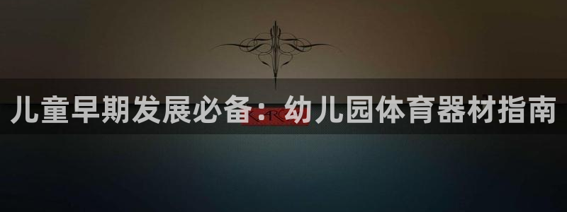 富联股份股票代码：儿童早期发展必备：幼儿园体育器材指