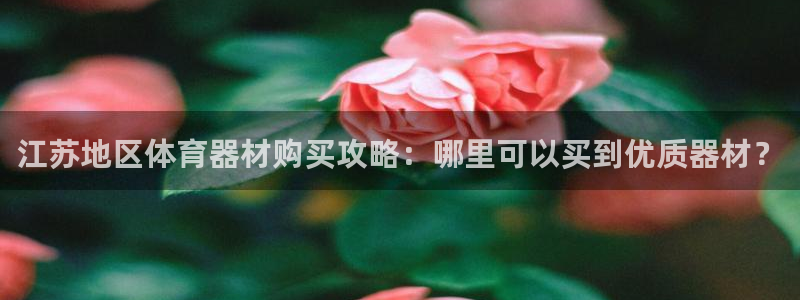 富联平台娱乐：江苏地区体育器材购买攻略：哪里可以买到