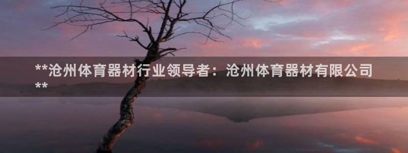 富联官方网站入口下载安卓：**沧州体育器材行业领导者